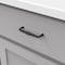 Hickory Hardware Williamsburg Collection Pull 3-3/4 Inch 96mm Center to Center Matte Black Finish P3051-MB - alternate 3
